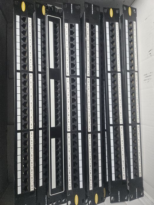 Réguas de bastidor Panel  portas Rj45 CAT 6 PLUS