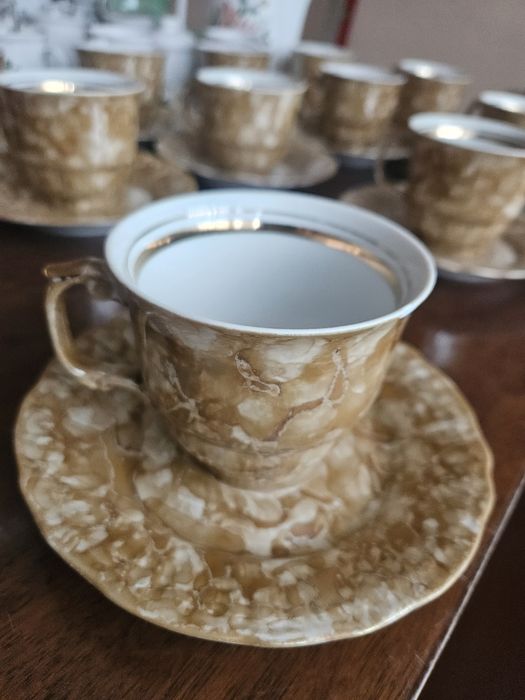 Porcelanowy Serwis do kawy lub Herbaty Stan Bardzo Dobry