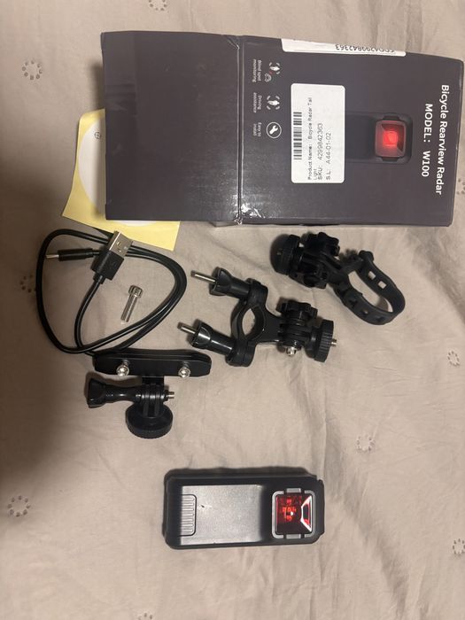 Radar rowerowy lampka rowerowa w100