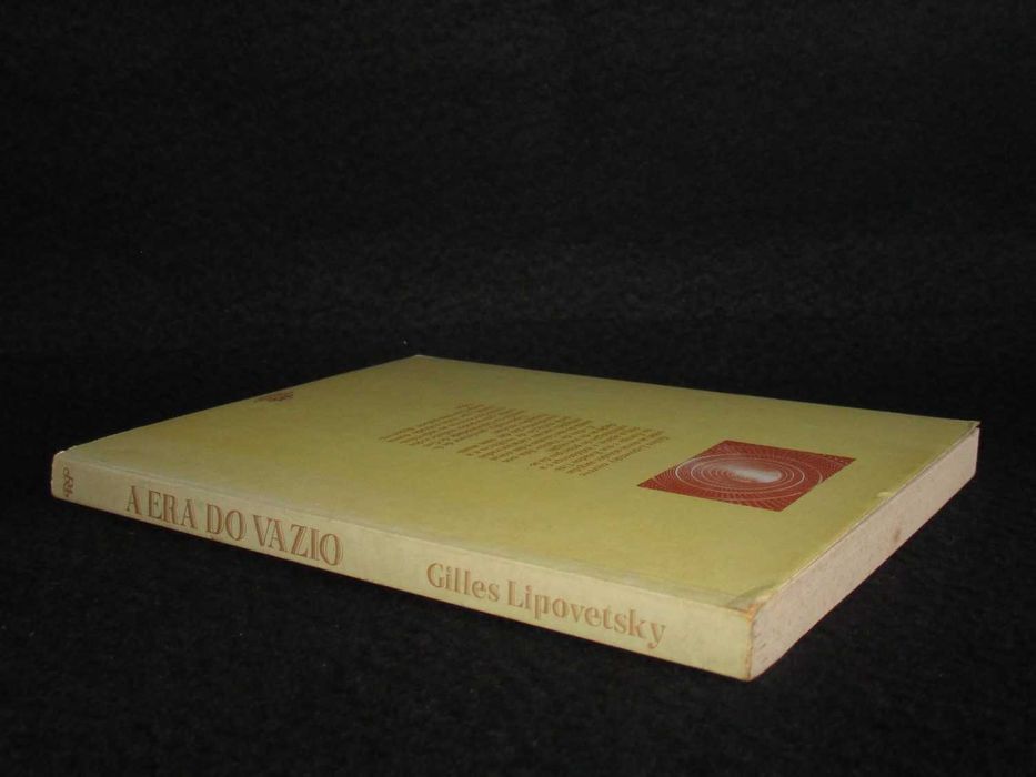 Livro A Era do Vazio Gilles Lipovetsky