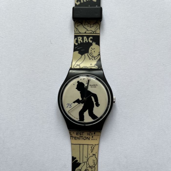 Swatch edicao especial Happy Birthday Tintin 75 anos