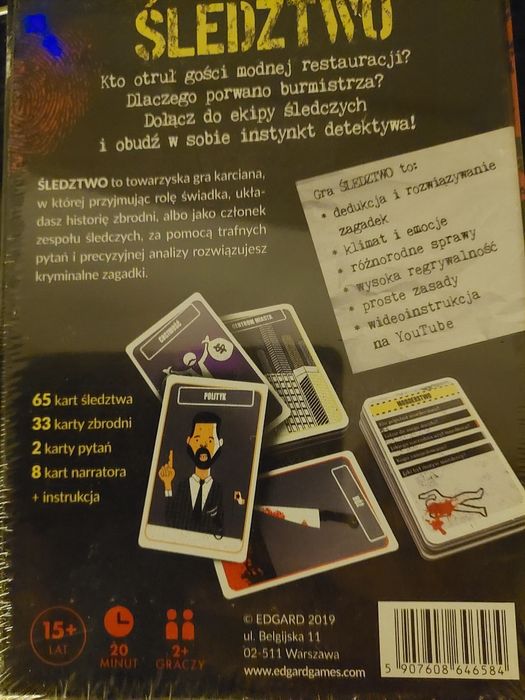 Śledztwo gra karciana nowa