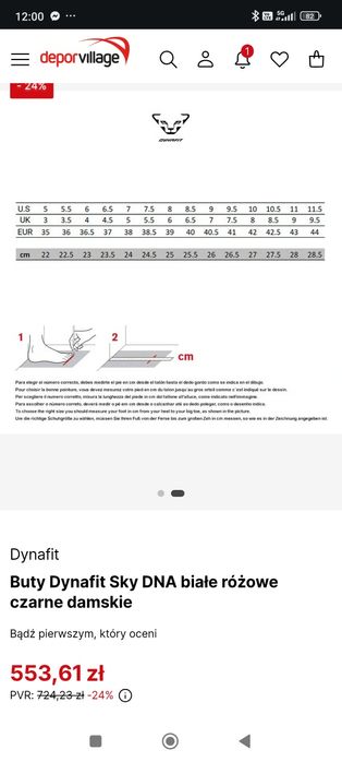 Buty Dynafit Sky DNA białe różowe czarne damskie rozm. 40,5 NOWE!