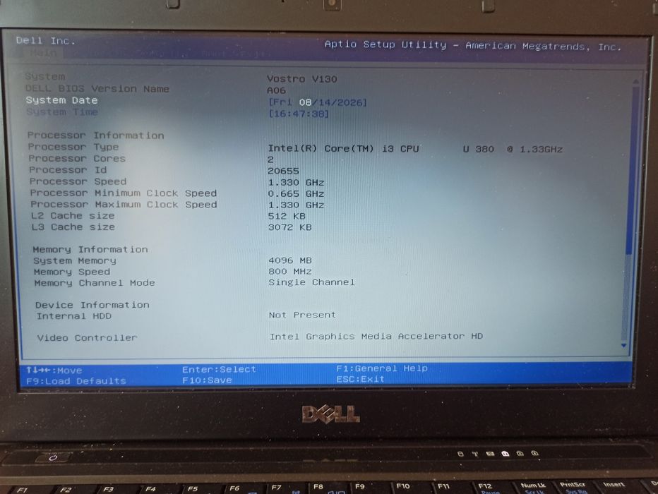 Laptop DELL Vostro V130