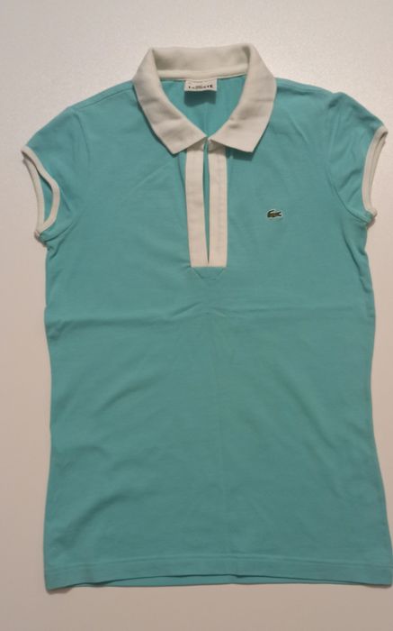 Turkusowa koszulka damska Lacoste rozm. 36