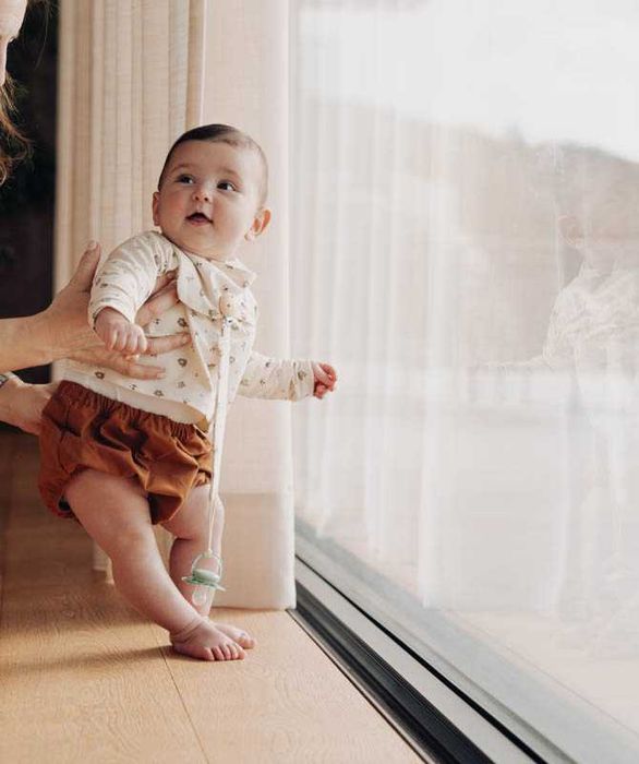 Calções Algodão Orgânico – tijolo