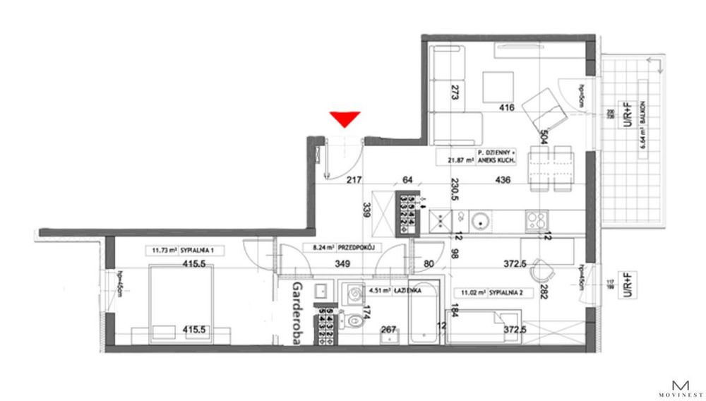 3 pokoje | Jeżyce | 59,5 m² | Balkon | Garaż