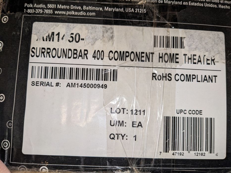 Polk Audio SurroundBar , саундбар 7.0 400 CHT