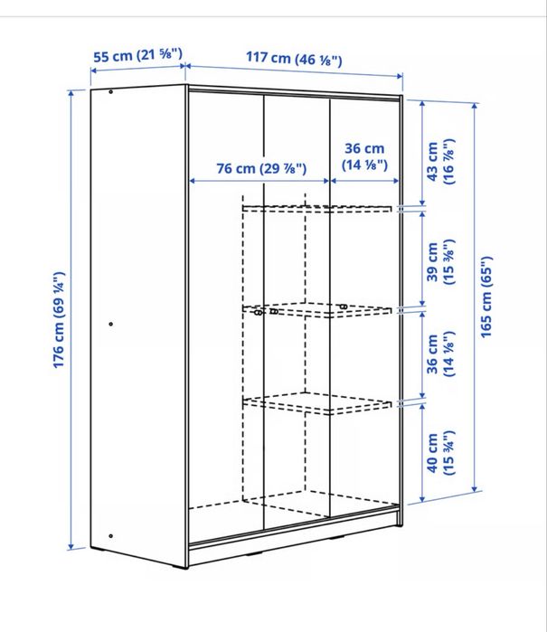 Armário KLEPPSTAD do ikea