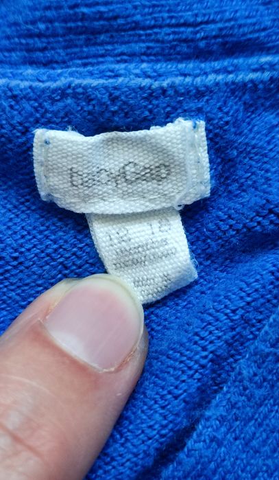 Baby GAP Chabrowy sweterek dla dziewczynki r. 12-18mies