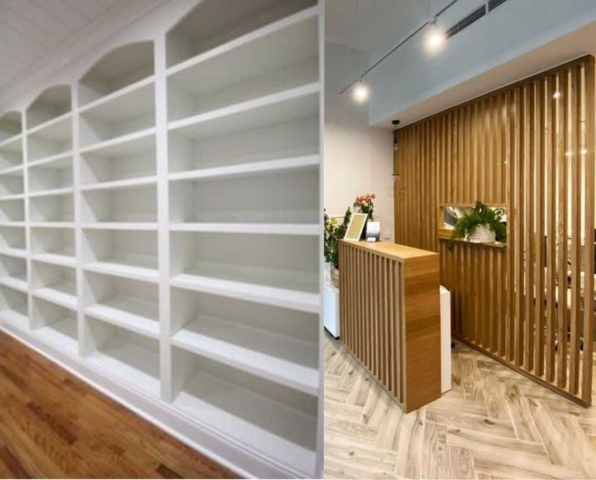 Estantes e moveis para espaço comercial