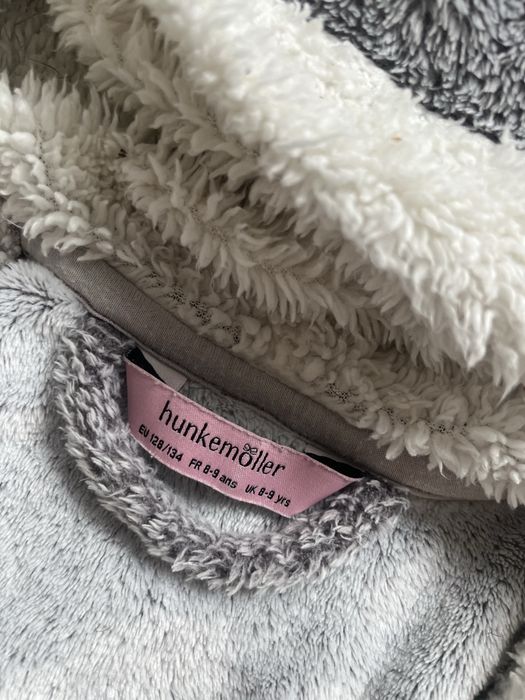Piękny szary szlafrok hunkemöller 128/134 króliczek