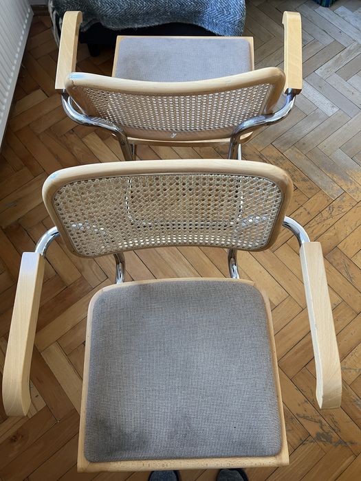 Włoskie krzesła cesca marcel breuer bauhaus mid century