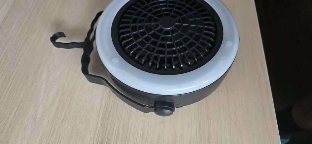 Wentylator + lampa 2 w 1 na baterie lub akumulatorki