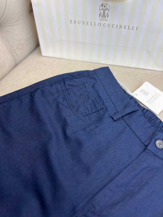 Мужские льняные брюки Brunello Cucinelli классические штаны d065