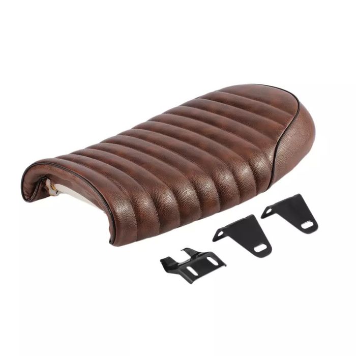 Bancos cafe racer universais castanho ou preto