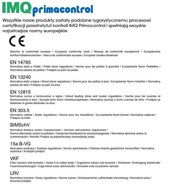 Piecyk na pellet Marisa 9 kW biały NADMUCH DGP