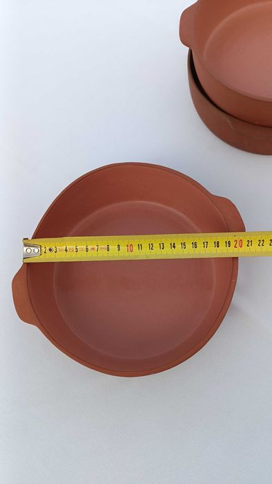 Travessa / Pote em barro com interior vidrado