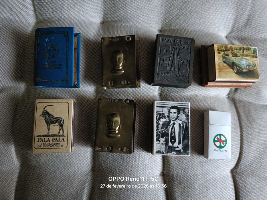 4 Capas + 4 Caixas de Fósforos