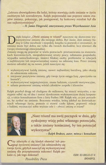 Obróć zmianę w triumf - Ralph Bruksos