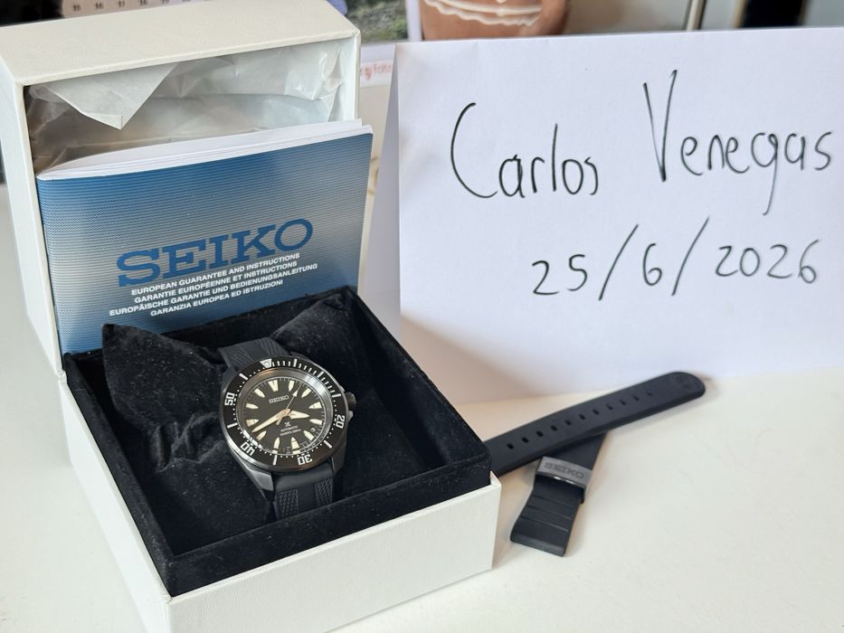 Seiko SRPL15K1 Prospex Sea Diver Automatyczny Samurai II Full Black PVD+ ulepszenie paska