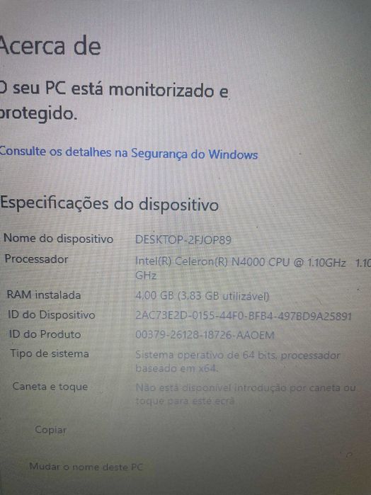 Portátil Classmate Leap T304P – Como Novo (Impecável)