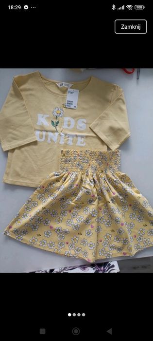 Komplet h&m, rozmiar 134/140