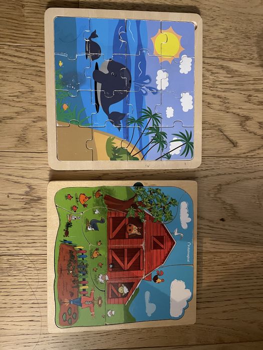Jogos e puzzles madeira