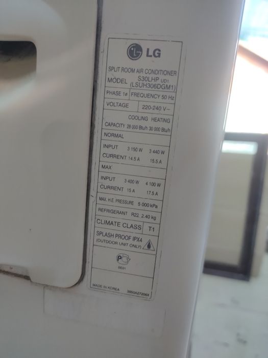 Продам кондиціонер LG S30LHP