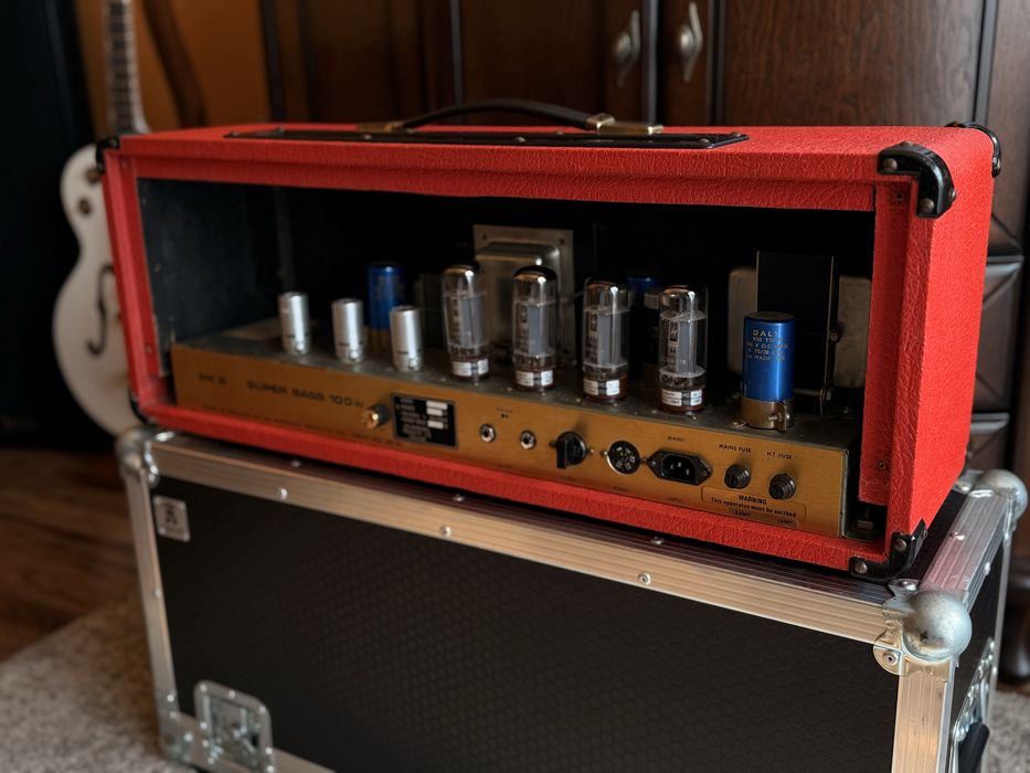 Marshall JMP Super Bass 100, 1977 rok, czerwony