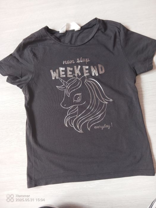 Koszulka z jednorożcem hm 122 cm