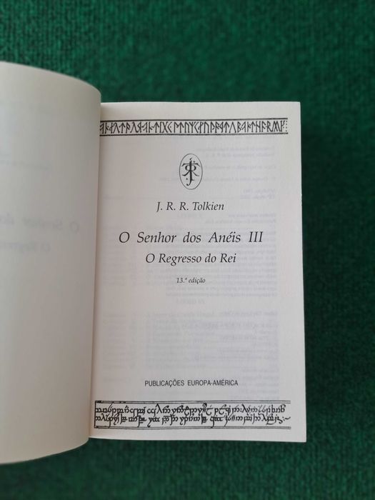 O Senhor dos Anéis - O Regresso do Rei (Parte Três) - J.R R. Tolkien