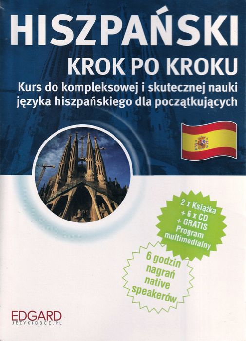 Hiszpański krok po kroku | Wydawnictwo Edgard | 6 płyt CD
