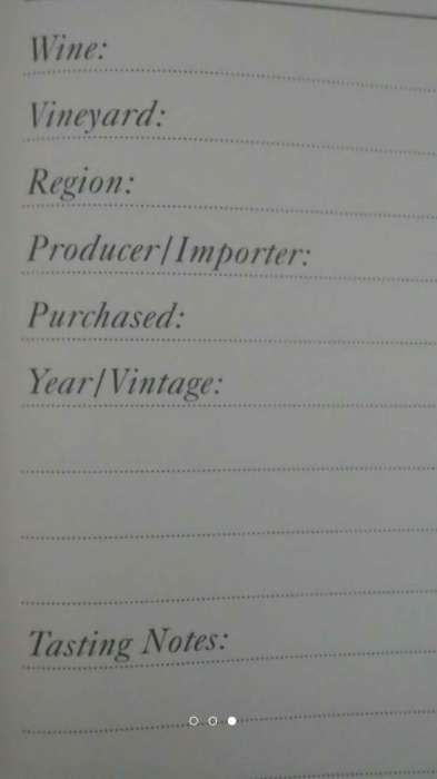 Wine Journal Caderno de Vinhos