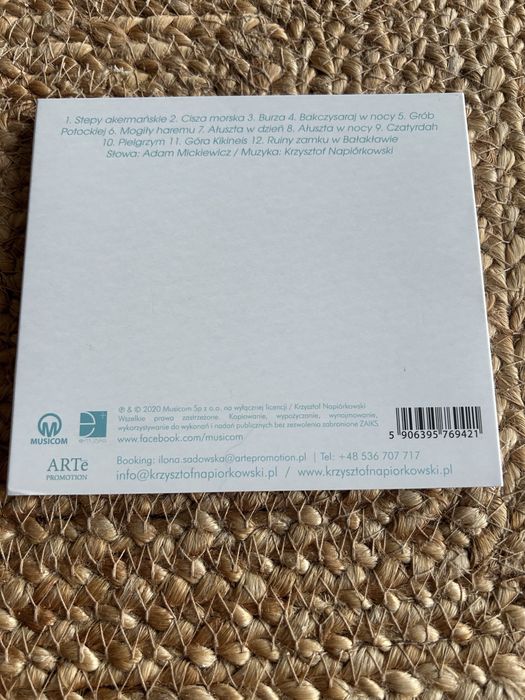 Napiórkowski Mickiewicz Sonety krymskie płyta CD