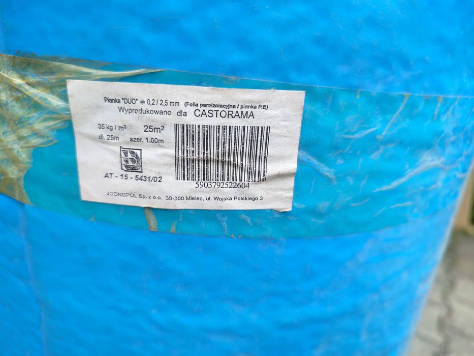 Folia paraizolacyjna z pianką pod panele