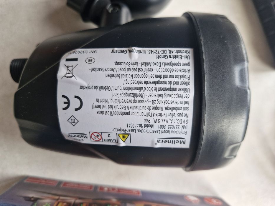 Świąteczny Projektor laserowy melinera Mikołaj śnieżynki choinka