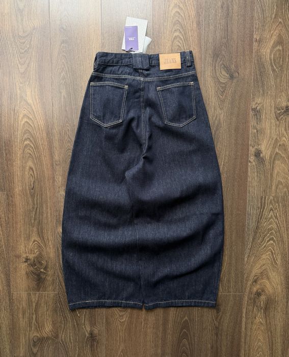 Широкі Джинси Raw Denim Jaded London Штани Джинсові Baggy Темно Сині Wide Leg Skater Y2K SK8 Racer Беггі Баггі Широкого крою Bootcut Буткат