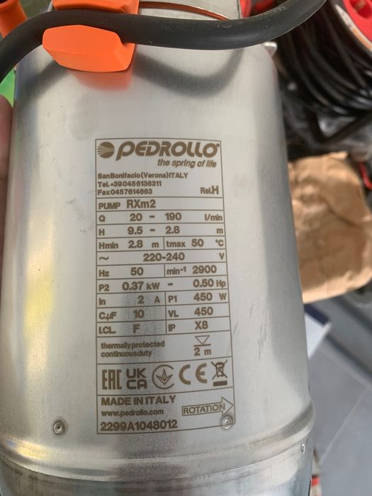 Bombas Monofásicas Rxm 2 Pedrollo