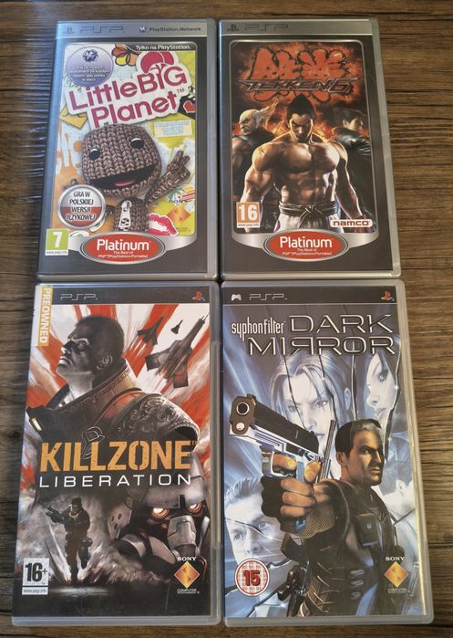 zestaw 8 gier Sony PSP | Większość Premierowe CIB | stan BDB