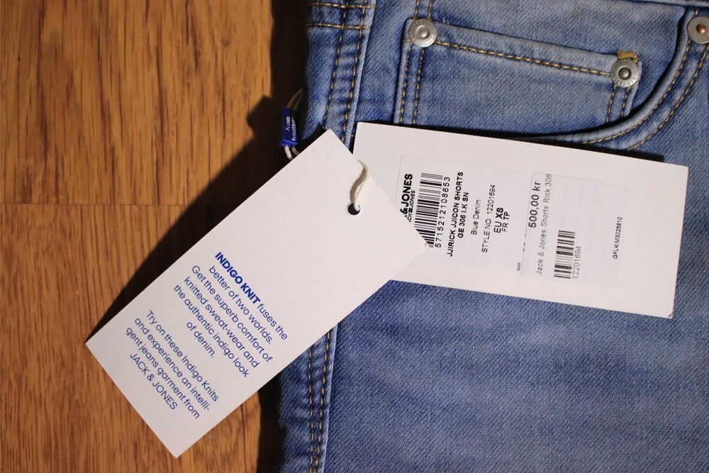 Szorty Jack and Jones r. XS jasne nieb bawełniane nowe z metką