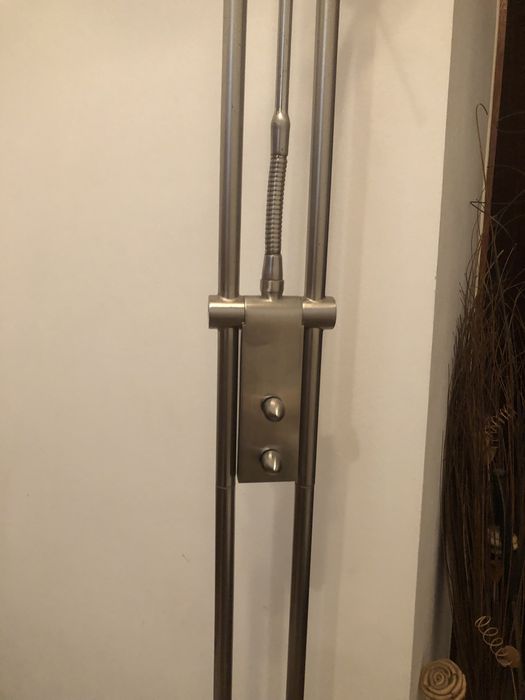 Candeiro em inox con 2 lampadas