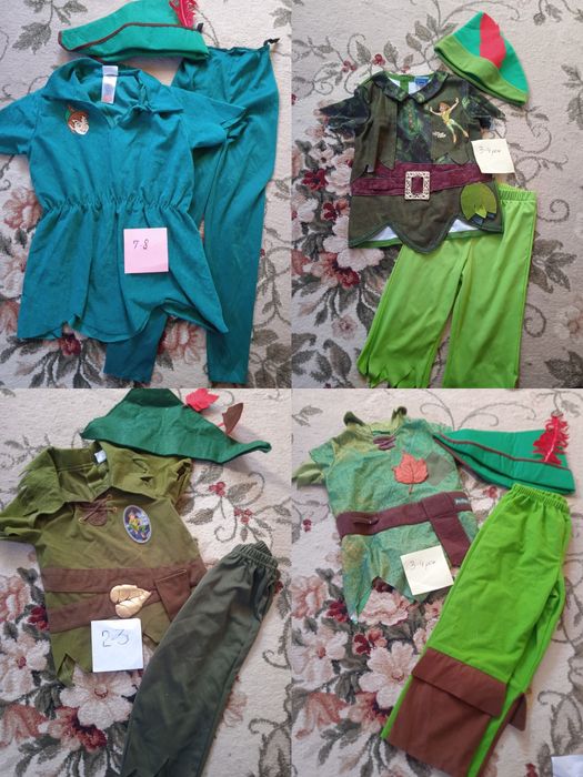 Питер Пен, индиана Джонс,добрый великан карнавальный костюм