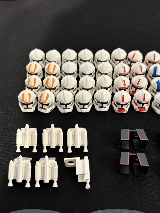 Lego star wars Clone Army Customs hełmy plecaki binokulary antenki
