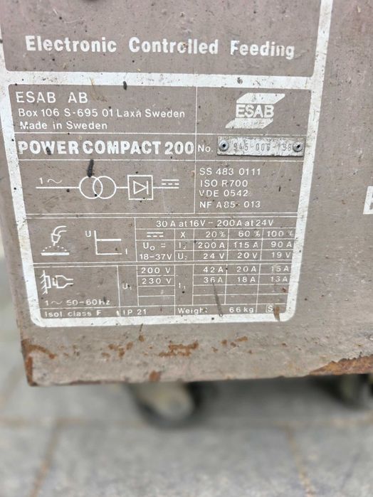 Esab Power Compact 200A Jednofazowy