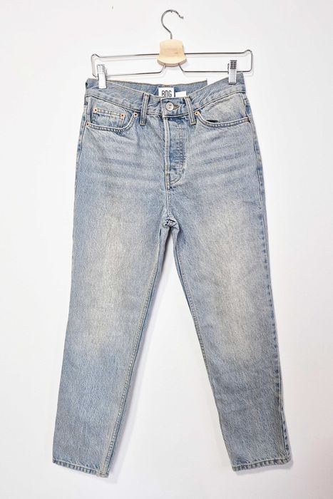Nowe jasne jeansy S/XS, w28, slim, cropped, dad
