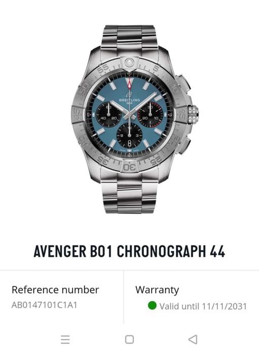 Breitling Avenger B01 Chronograph 44 2023r. / Gwar. do 2031r