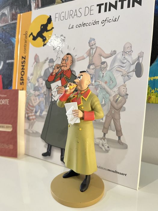 Figura Tintin Moulinsart – Coronel Sponsz – Coleção Oficial
