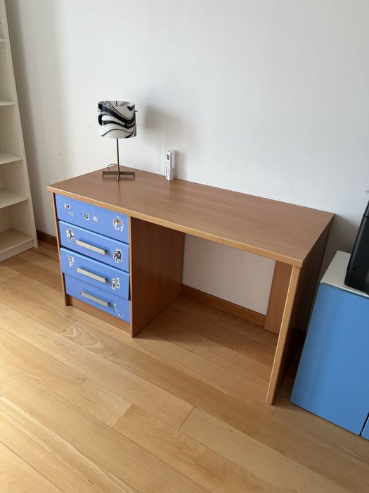 Secretária + bloco de gavetas Interforma