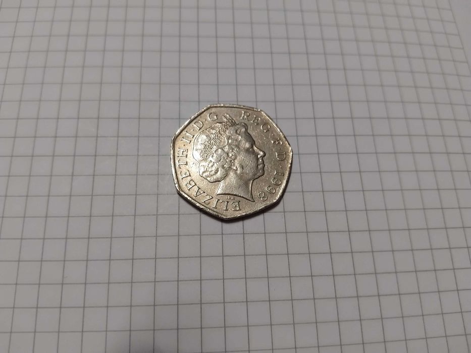 Moeda 50 Pence 1998 Elisabeth II